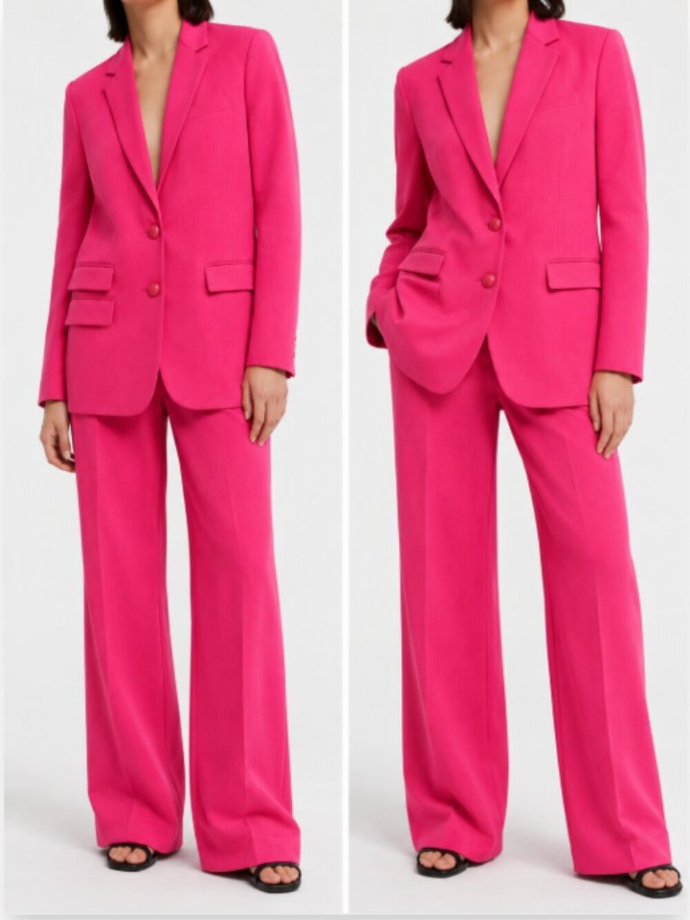 The Kooples Vintage Pink Tailored Suit Set FR 40 US 8, US 10 NWT